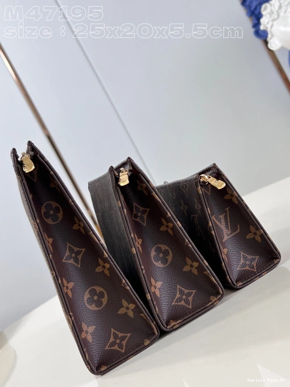 Cheap LOUIS Trio Pouch-25*20*5.5cm VUITTON Toilet 0818